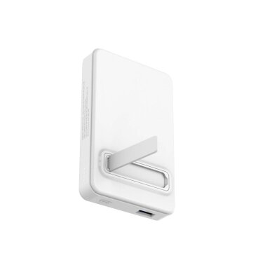 Išorinė baterija Powerbank Wozinsky WLWP-10KA0Y3WS 22.5W PD Qi2 10000mAh su stovu, 1x USB-A / 1x USB-C – balta 6 Išorinė baterija Powerbank Wozinsky WLWP-10KA0Y3WS 22.5W PD Qi2 10000mAh su stovu, 1x USB-A / 1x USB-C – balta 6