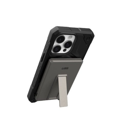 Išorinė baterija Powerbank UAG Ultra Slim 5K 5000mAh su stovu 10W USB-C kabeliu, suderinama su MagSafe – titano spalvos 2 Išorinė baterija Powerbank UAG Ultra Slim 5K 5000mAh su stovu 10W USB-C kabeliu, suderinama su MagSafe – titano spalvos 2