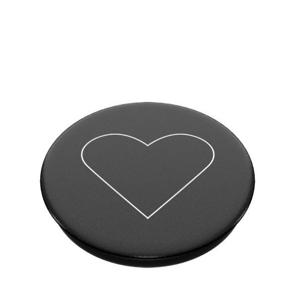Telefono laikiklis Popsockets 2 White Heart Black 1