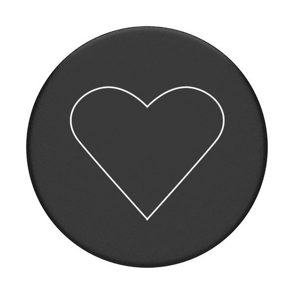 Telefono laikiklis Popsockets 2 White Heart Black 2