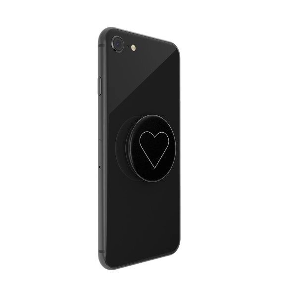 Telefono laikiklis Popsockets 2 White Heart Black 3