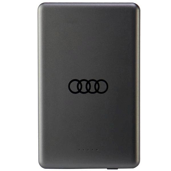 Audi Big Logo Powerbank su MagSafe indukciniu įkrovimu 15W 5000mAh – pilkas 2