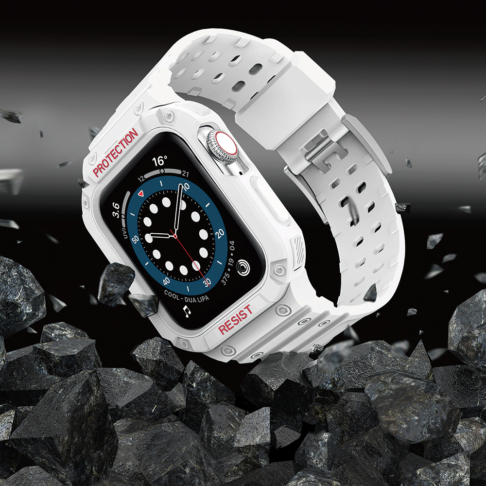 Apyrankė Protect Strap Band for Watch 9 / 8 / 7 / 6 / 5 / 4 / 3 / 2 / SE (45 / 44 / 42mm) Balta 5 Apyrankė Protect Strap Band for Watch 9 / 8 / 7 / 6 / 5 / 4 / 3 / 2 / SE (45 / 44 / 42mm) Balta 5