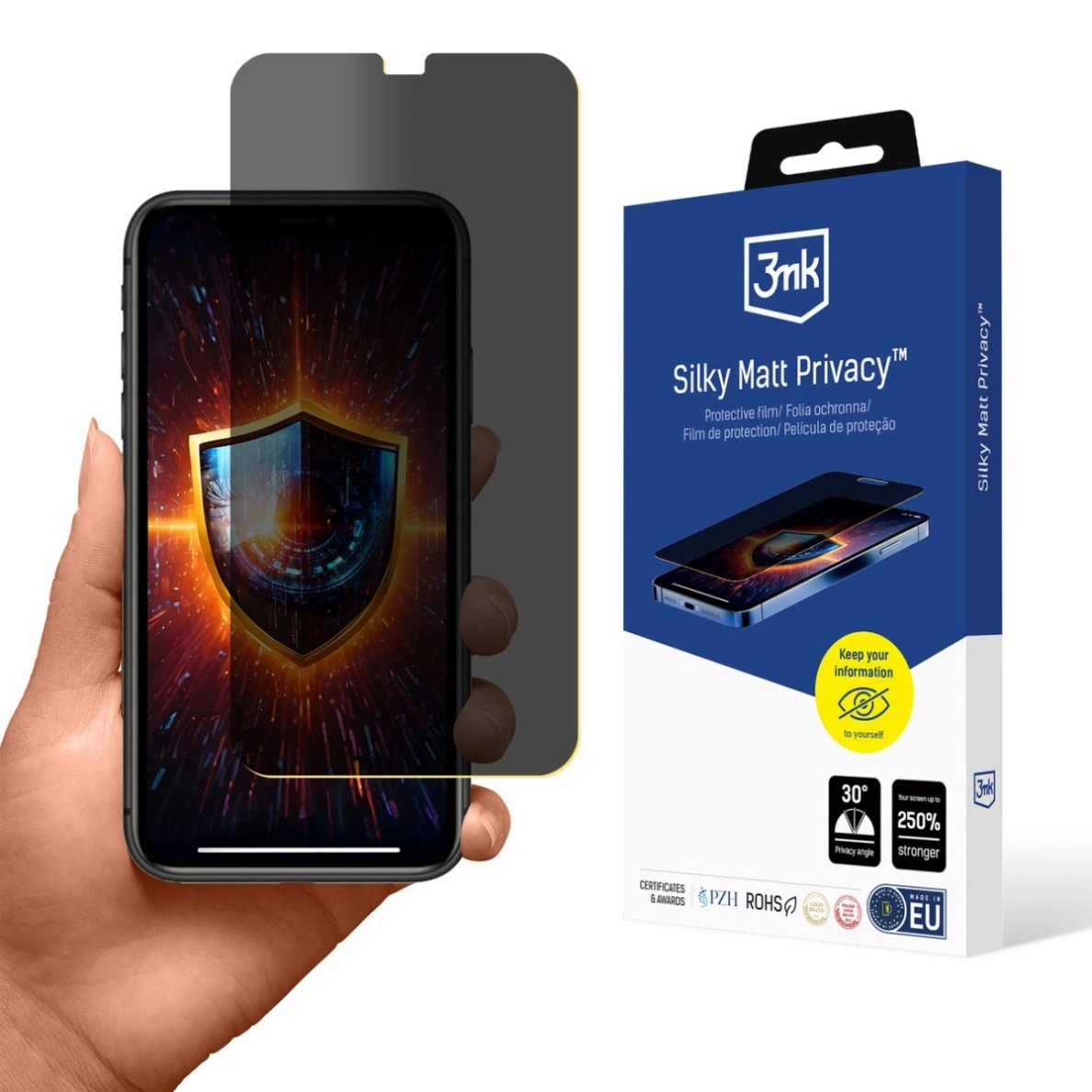 Apple iPhone 11 Matinė privatumo plėvelė 3mk Silky Matt Privacy