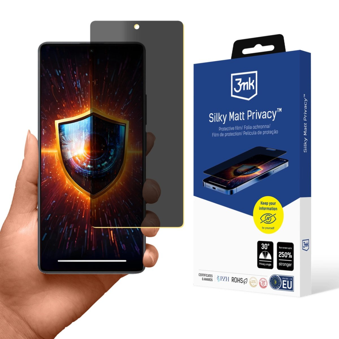 Xiaomi Redmi Note 13 Pro 4G Matinė privatumo plėvelė 3mk Silky Matt Privacy