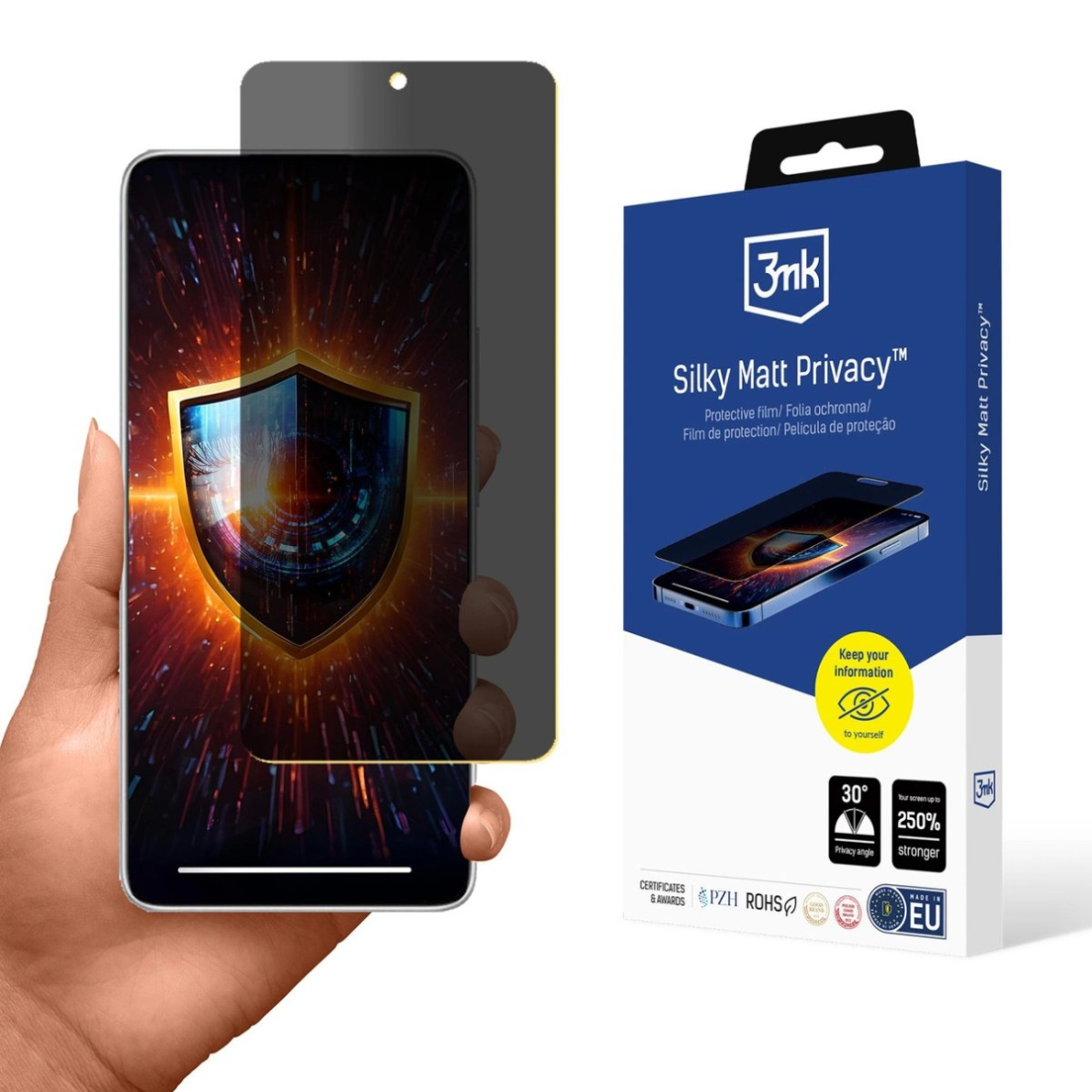 Xiaomi Redmi Note 14 5G Matinė privatumo plėvelė 3mk Silky Matt Privacy Xiaomi Redmi Note 14 5G Matinė privatumo plėvelė 3mk Silky Matt Privacy