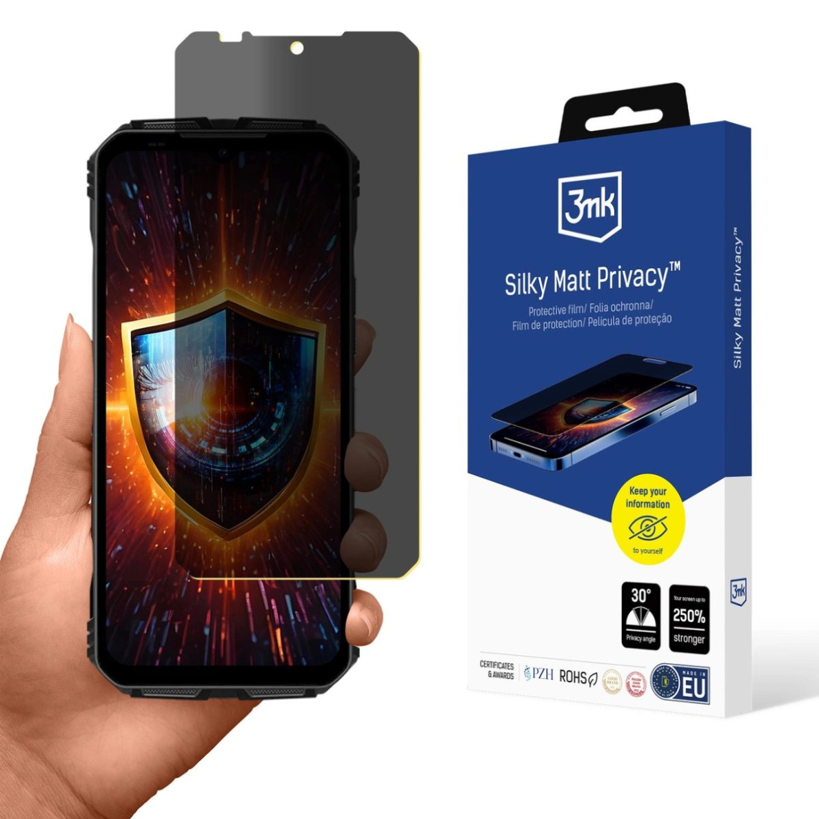 Doogee V Max Pro Matinė privatumo plėvelė 3mk Silky Matt Privacy™ Doogee V Max Pro Matinė privatumo plėvelė 3mk Silky Matt Privacy™