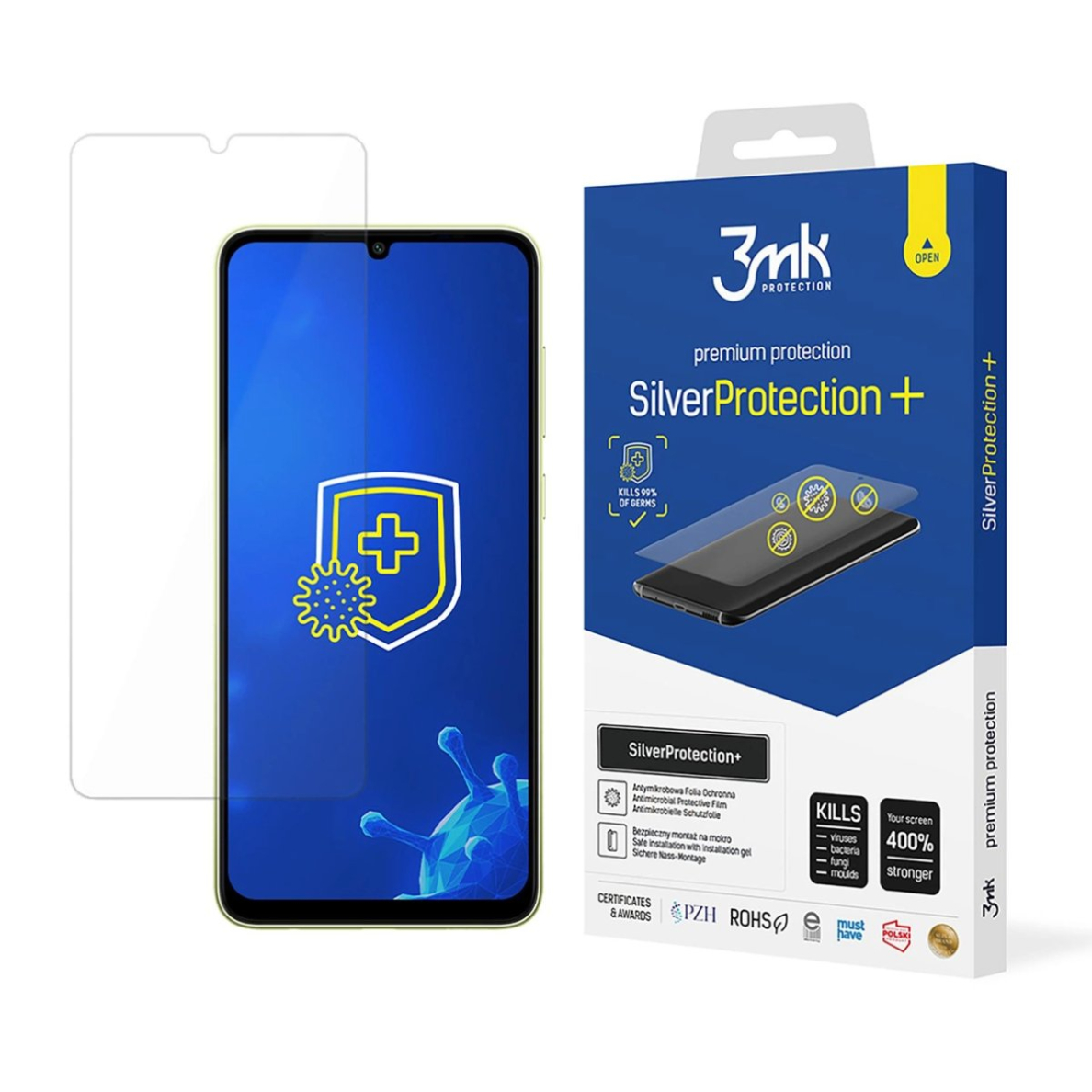 Samsung Galaxy A06 Apsauginė plėvelė 3mk SilverProtection+