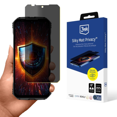 Doogee V Max Pro Matinė privatumo plėvelė 3mk Silky Matt Privacy™ Doogee V Max Pro Matinė privatumo plėvelė 3mk Silky Matt Privacy™