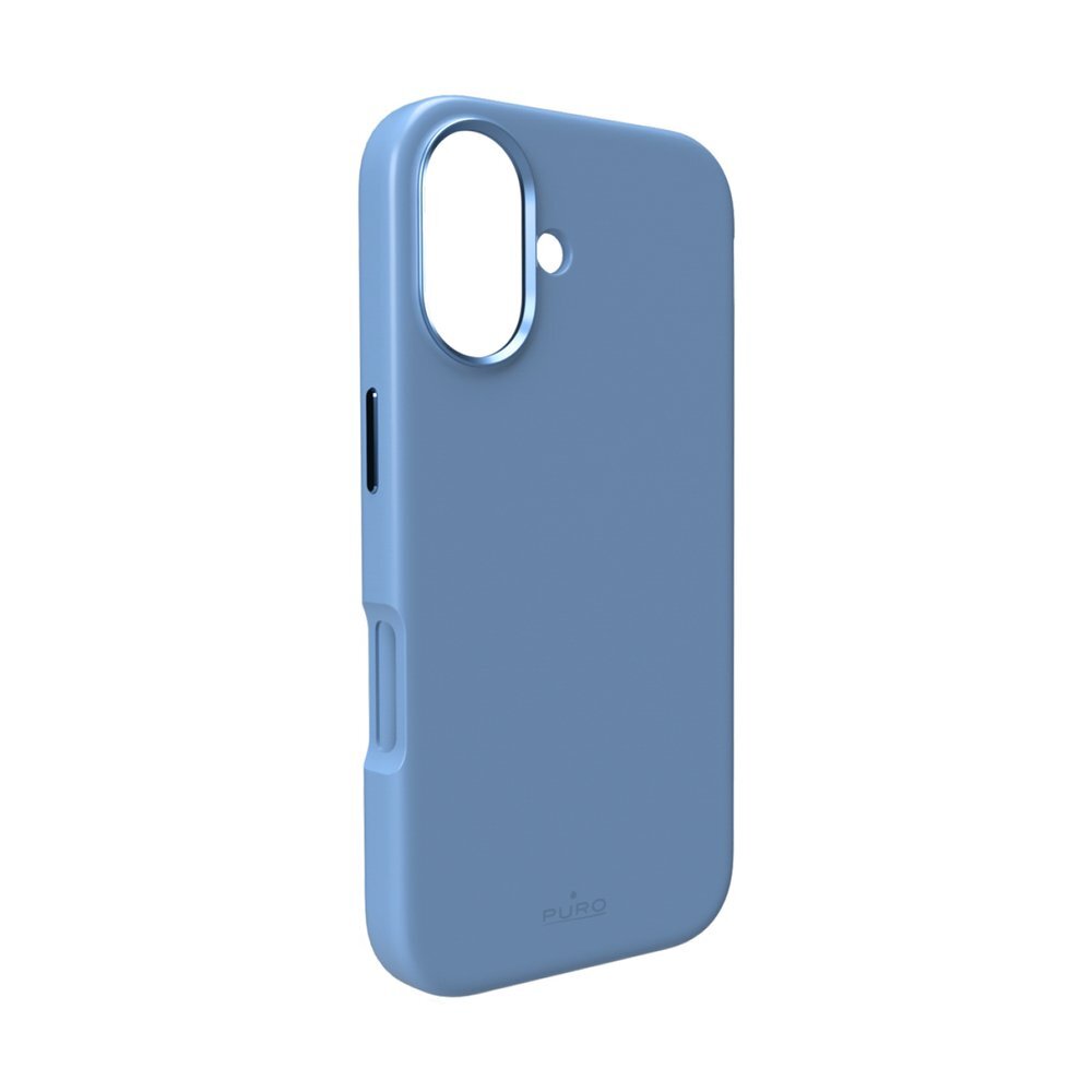 iPhone 17 dėklas Pure Icon Mag Pro Liquid Silicone MagSafe, su kameros apsauga ir aliuminio mygtukais – mėlynas iPhone 17 dėklas Pure Icon Mag Pro Liquid Silicone MagSafe, su kameros apsauga ir aliuminio mygtukais – mėlynas