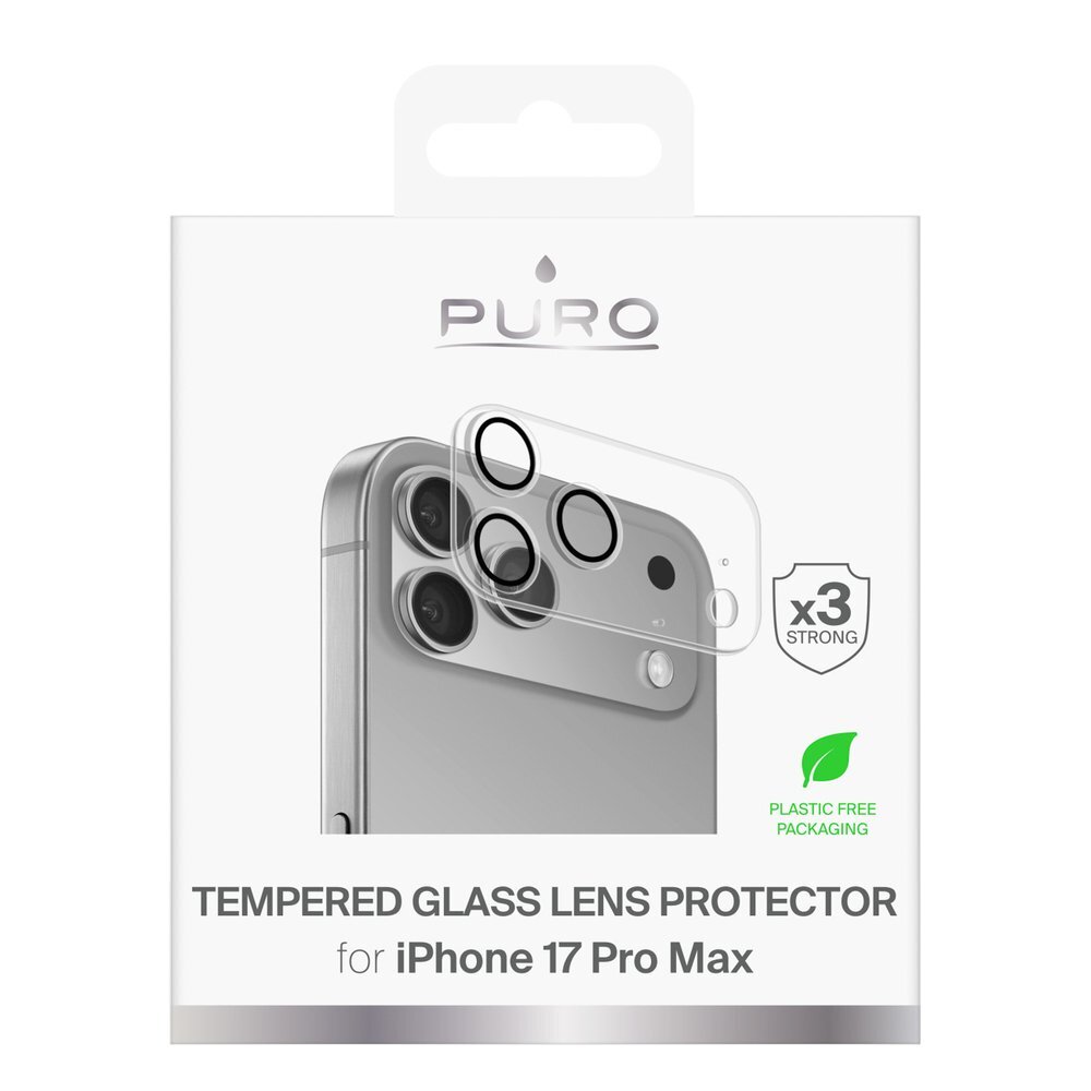 iPhone 17 Pro Max Puro Camera Standard grūdintas stiklas kamerų salai ir lęšiams 1