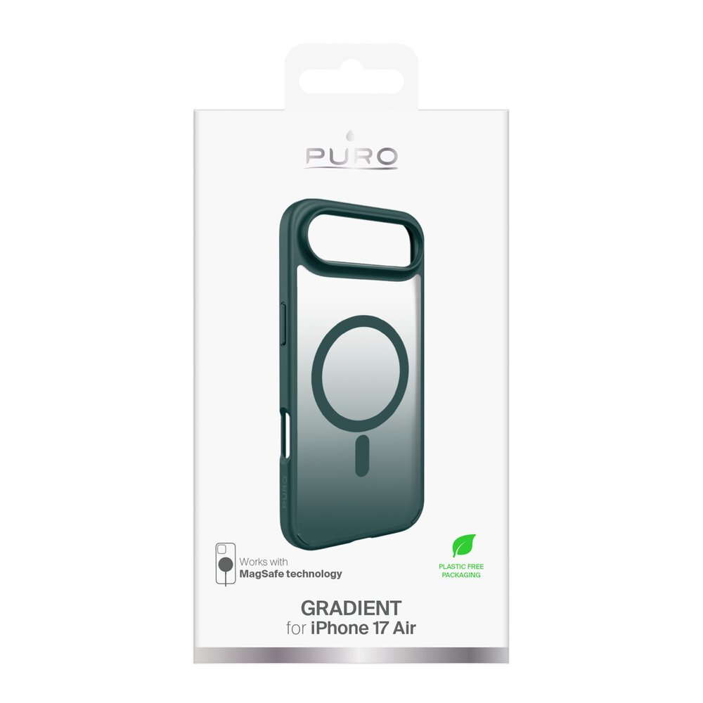 iPhone 17 Air dėklas Puro Gradient TPU MagSafe – turkio spalvos 1 iPhone 17 Air dėklas Puro Gradient TPU MagSafe – turkio spalvos 1