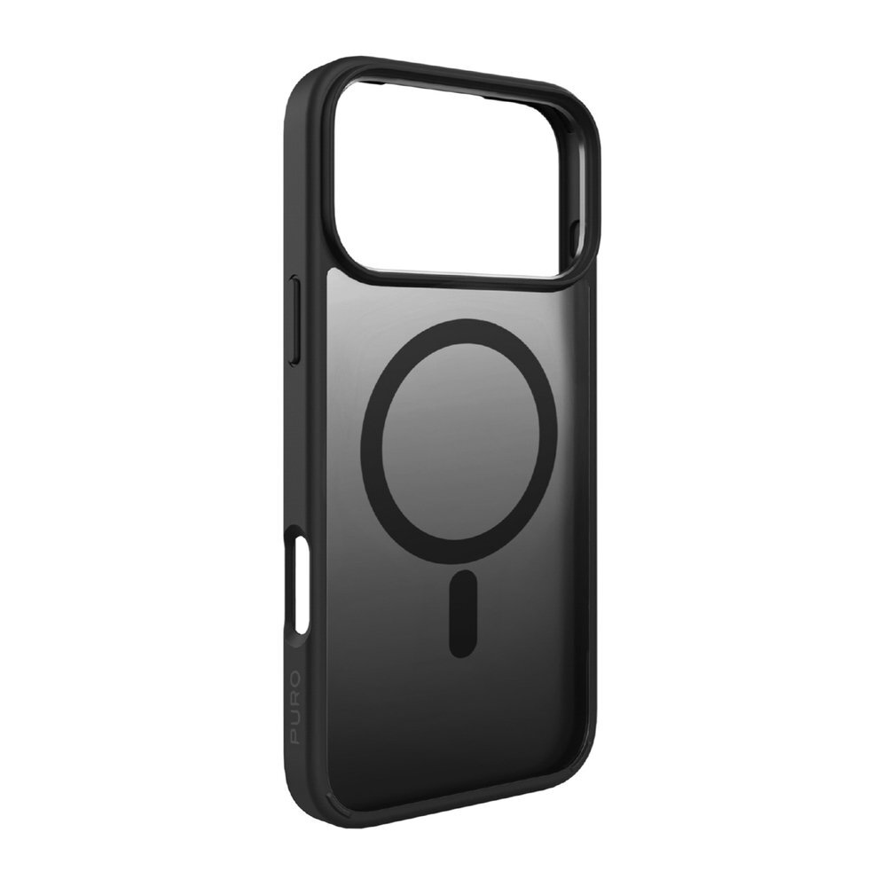 iPhone 17 Pro Max Puro Gradient TPU dėklas, suderinamas su MagSafe – juodas iPhone 17 Pro Max Puro Gradient TPU dėklas, suderinamas su MagSafe – juodas
