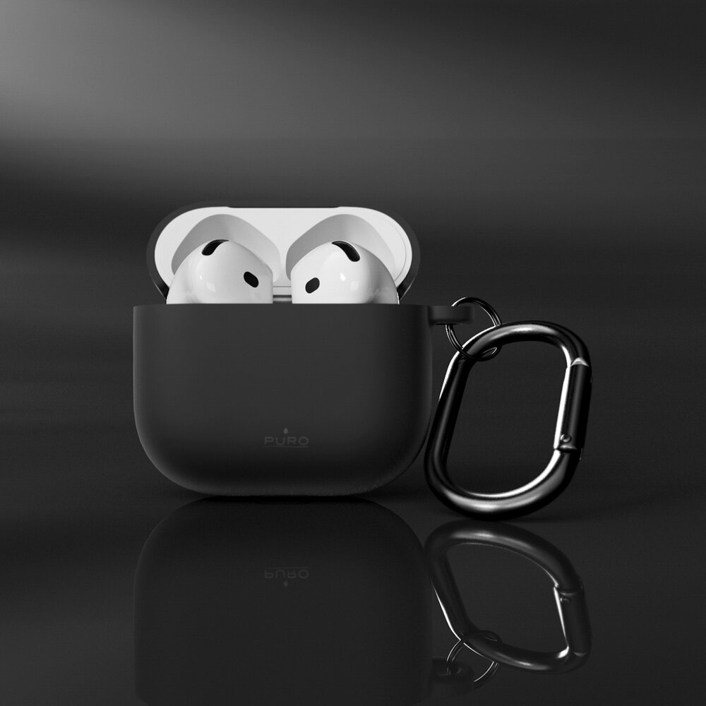 AirPods 4 Puro Icon dėklas – juodas 4 AirPods 4 Puro Icon dėklas – juodas 4
