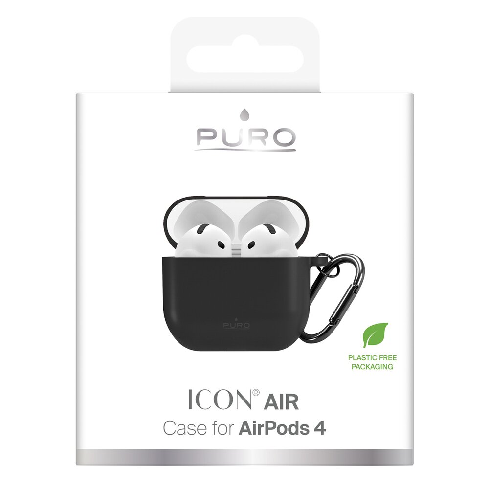 AirPods 4 Puro Icon dėklas – juodas 5 AirPods 4 Puro Icon dėklas – juodas 5