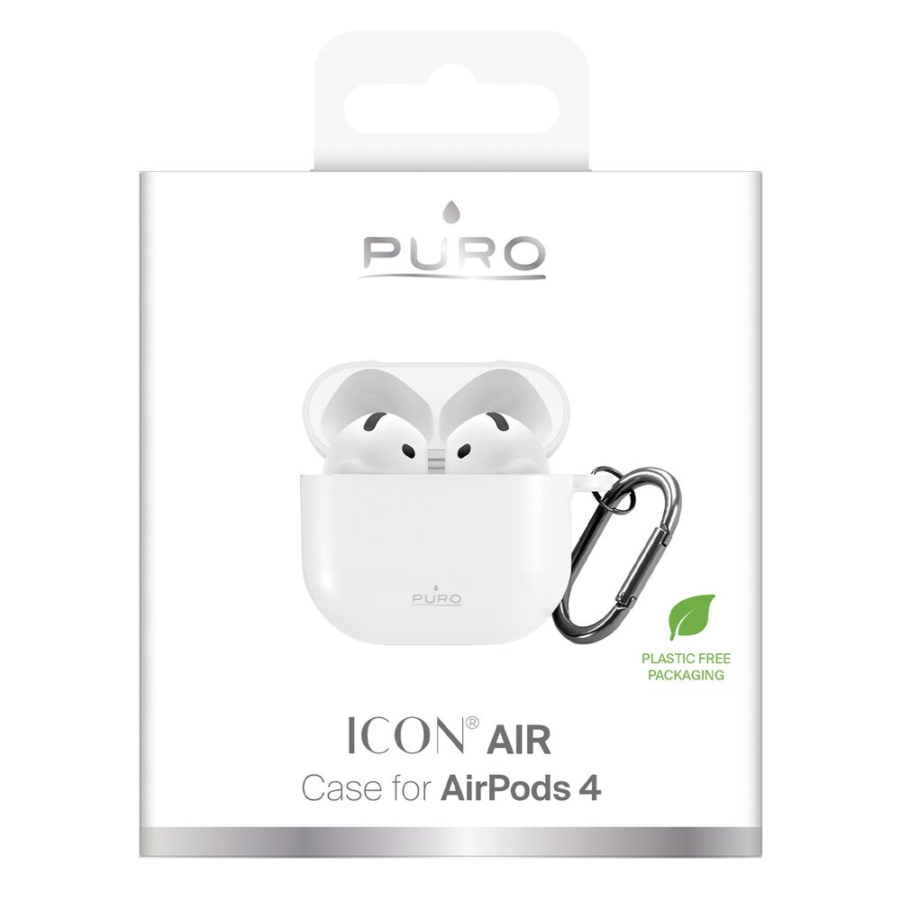 AirPods 4 Puro Icon dėklas – baltas 1 AirPods 4 Puro Icon dėklas – baltas 1