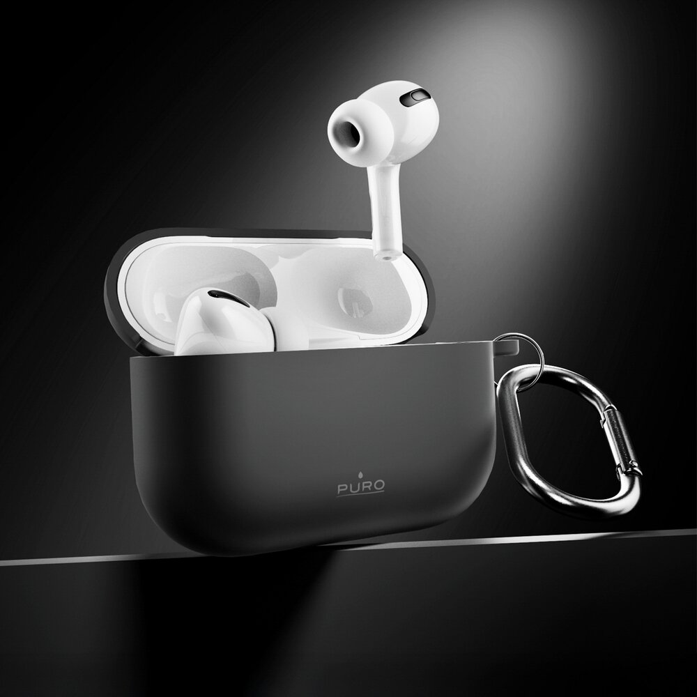 AirPods Pro 3 Puro Icon dėklas – juodas 4 AirPods Pro 3 Puro Icon dėklas – juodas 4