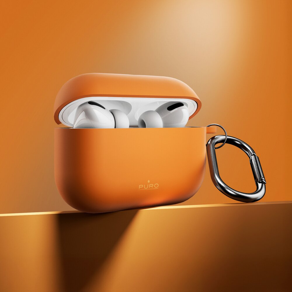 AirPods Pro 3 Puro Icon dėklas – oranžinis 4 AirPods Pro 3 Puro Icon dėklas – oranžinis 4