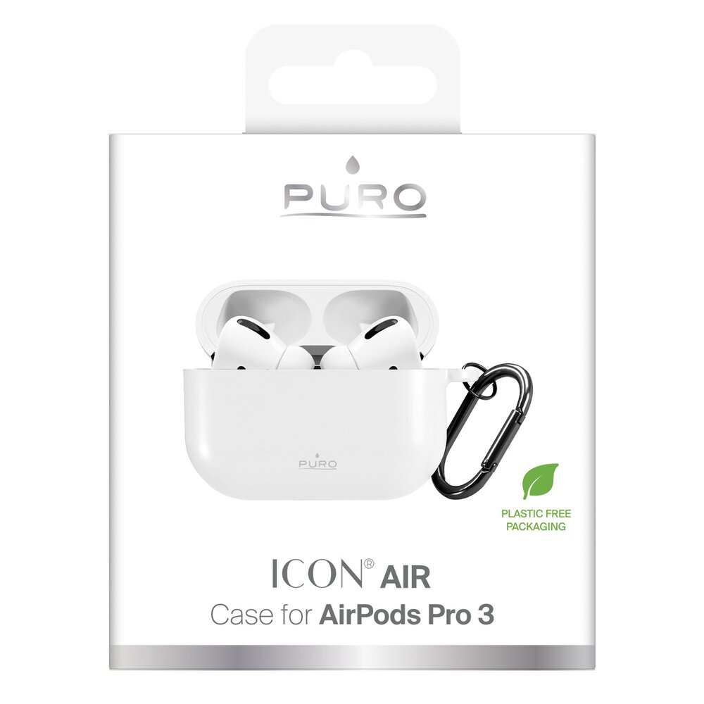 AirPods Pro 3 Puro Icon dėklas – baltas 1