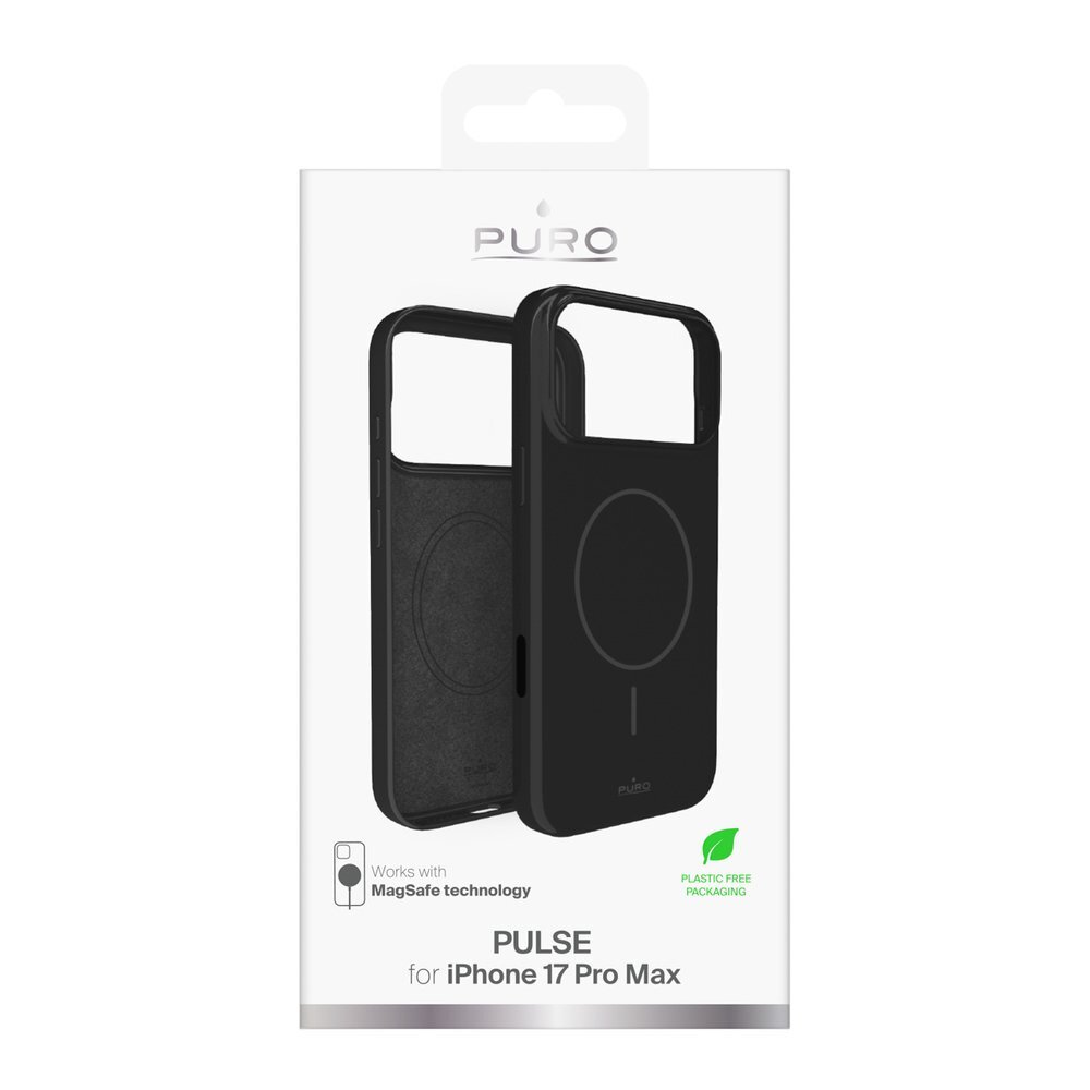 iPhone 17 Pro Max dėklas Puro Pulse – juodas polikarbonatinis 1 iPhone 17 Pro Max dėklas Puro Pulse – juodas polikarbonatinis 1
