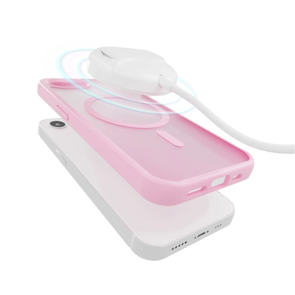 Puro Cover in TPU "GRADIENT" with Magsafe and gradient effect skirtas iPhone 16E, Rožinis 2