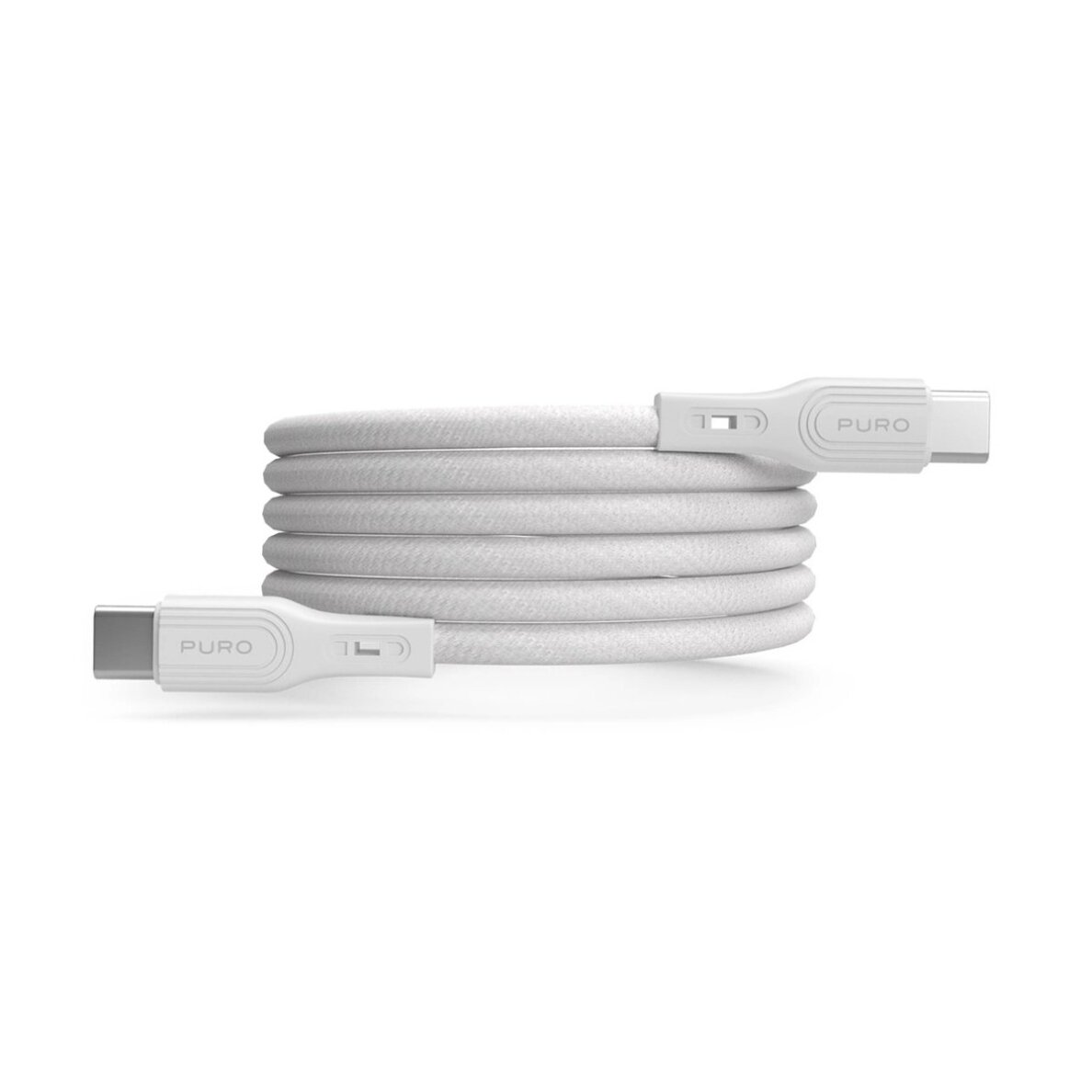 Laidas Puro Magnetic USB-C – USB-C 60W USB 3.2 (20Gbps) magnetinis 1m – baltas 3 Laidas Puro Magnetic USB-C – USB-C 60W USB 3.2 (20Gbps) magnetinis 1m – baltas 3