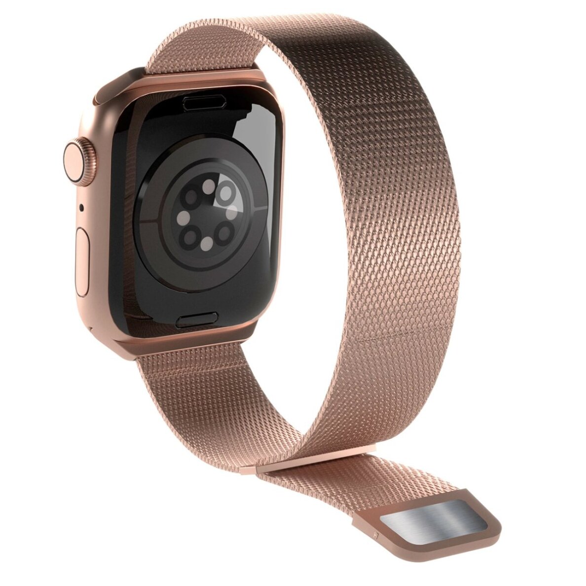 Dirželis Puro Milanese Nerūdijančio plieno Apple Watch 38 / 40 / 41 mm – rožinis 6 Dirželis Puro Milanese Nerūdijančio plieno Apple Watch 38 / 40 / 41 mm – rožinis 6