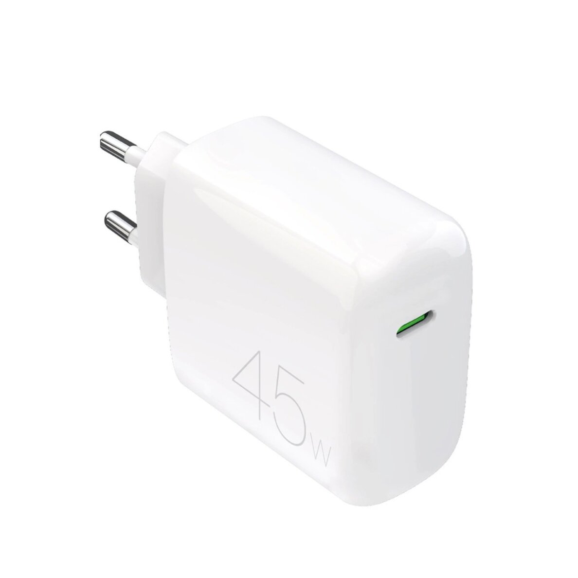 Sieninis įkroviklis Puro ProLite 45W USB-C – baltas