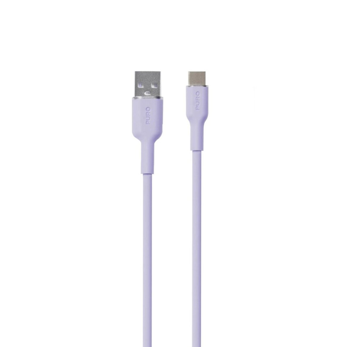Laidas Puro Soft USB-A – USB-C 1.5m – violetinis