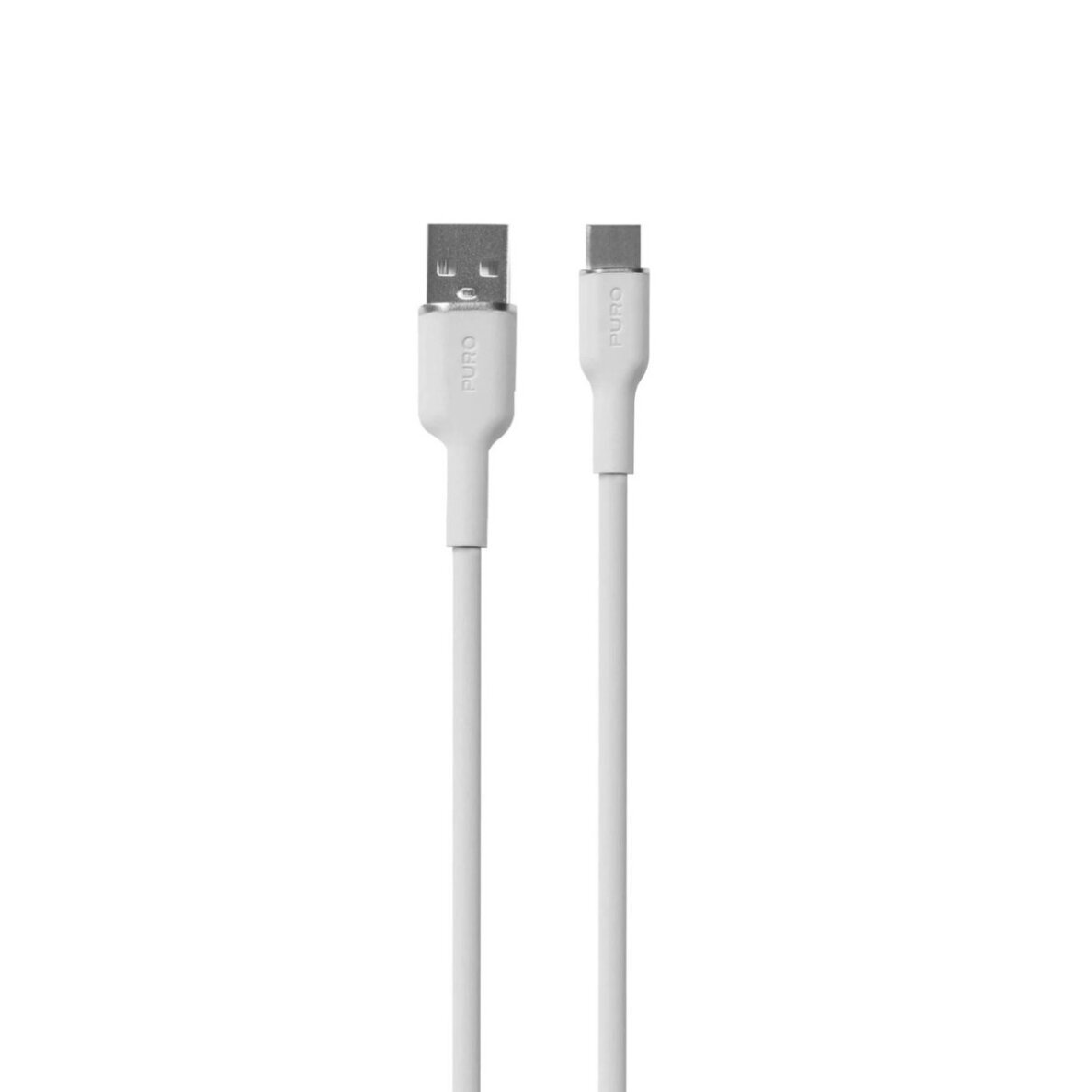 Laidas Puro Soft USB-A – USB-C 1.5m – baltas