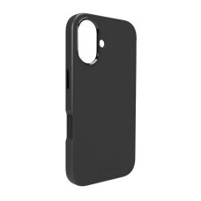iPhone 17 dėklas Pure Icon Mag Pro Liquid Silicone, MagSafe suderinamas, su kameros apsauga ir aliuminio mygtukais – juodas