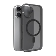 iPhone 17 Puro Daylight silikoninis dėklas su MagSafe – pusiau permatomas juodas