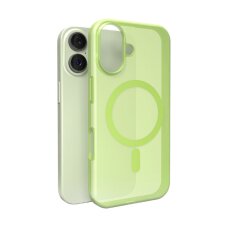 iPhone 17 dėklas Puro Daylight MagSafe Compatible Silicone – permatomas žalias