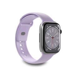 Dirželiai Puro Icon Silicone Apple Watch 42 / 44 / 45 / 49 mm – levandų spalvos (2 vnt.)