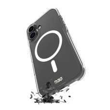 iPhone 16 – Puro Impact Clear D3O MagSafe silikoninis dėklas - Skaidrus