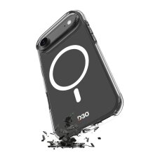 iPhone 17 Air dėklas Puro Impact Clear D3O TPU+PC MagSafe – permatomas
