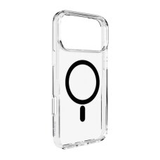 iPhone 17 Pro dėklas Puro Lite Mag TPU+PC MagSafe – permatomas su juodu žiedu