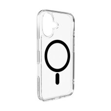 iPhone 17 dėklas Puro Lite Mag TPU+PC MagSafe – permatomas su juodu žiedu
