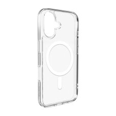 iPhone 17 dėklas Puro Lite Mag TPU+PC MagSafe – permatomas su baltu žiedu