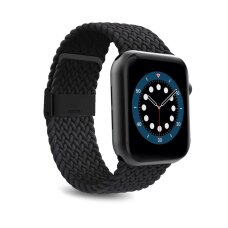 Dirželis Puro Loop Nailon Apple Watch 42 / 44 / 45 / 49 mm – juodas