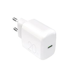 Sieninis įkroviklis Puro ProLite 20W USB-C – baltas