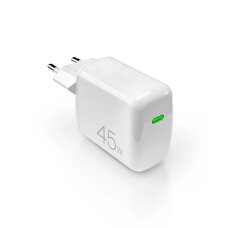 Sieninis įkroviklis Puro Super Mini 45W PD GaN USB-C – baltas