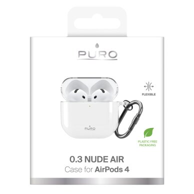 AirPods 4 Puro 0.3 Nude dėklas – skaidrus 6 AirPods 4 Puro 0.3 Nude dėklas – skaidrus 6