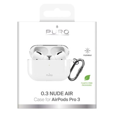 AirPods Pro 3 Puro 0.3 Nude dėklas – skaidrus 5 AirPods Pro 3 Puro 0.3 Nude dėklas – skaidrus 5