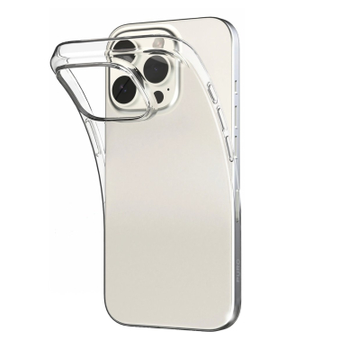 iPhone 16 Pro Max – Puro 03 Nude silikoninis dėklas - Skaidrus