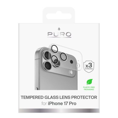 iPhone 17 Pro Puro Camera Standard grūdintas kameros stiklas (kameros salai ir lęšiams) 1 iPhone 17 Pro Puro Camera Standard grūdintas kameros stiklas (kameros salai ir lęšiams) 1