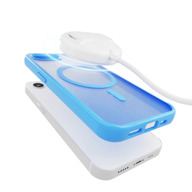 Puro Cover in TPU "GRADIENT" with Magsafe and gradient effect skirtas iPhone 16E, Mėlynas 2