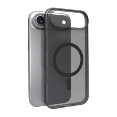 iPhone 17 Air Puro Daylight silikoninis dėklas su MagSafe – permatomas juodas iPhone 17 Air Puro Daylight silikoninis dėklas su MagSafe – permatomas juodas