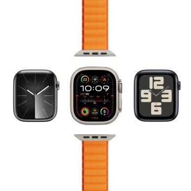 Dirželis Puro Extreme Nailon Apple Watch 42 / 44 / 45 / 49 mm – oranžinis 1 Dirželis Puro Extreme Nailon Apple Watch 42 / 44 / 45 / 49 mm – oranžinis 1