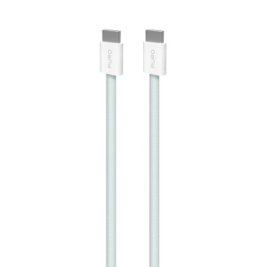 Laidas Puro Fabrik USB-C – USB-C 1.5m 60W 480Mbps – mėlynas
